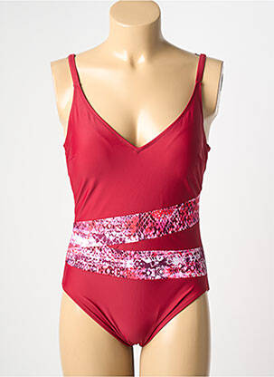 Maillot de bain 1 pièce imprimé fantaisie rouge DEIDAD femme