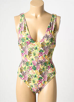 Maillot de bain 1 pièce imprimé fantaisie vert AUBADE femme