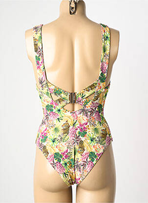 Maillot de bain 1 pièce imprimé fantaisie vert AUBADE femme