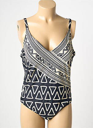 Maillot de bain 1 pièce imprimé fantaisie noir DEIDAD femme