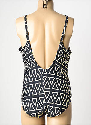 Maillot de bain 1 pièce imprimé fantaisie noir DEIDAD femme