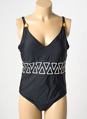 Maillot de bain 1 pièce imprimé fantaisie noir DEIDAD femme
