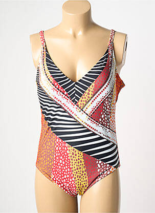 Maillot de bain 1 pièce imprimé fantaisie rouge DEIDAD femme