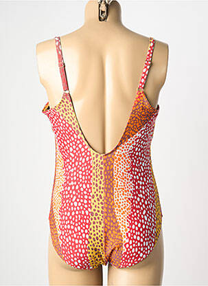 Maillot de bain 1 pièce imprimé fantaisie rouge DEIDAD femme