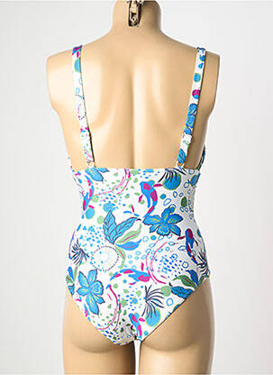 Maillot de bain 1 pièce imprimé fantaisie bleu SIMONE PERELE femme