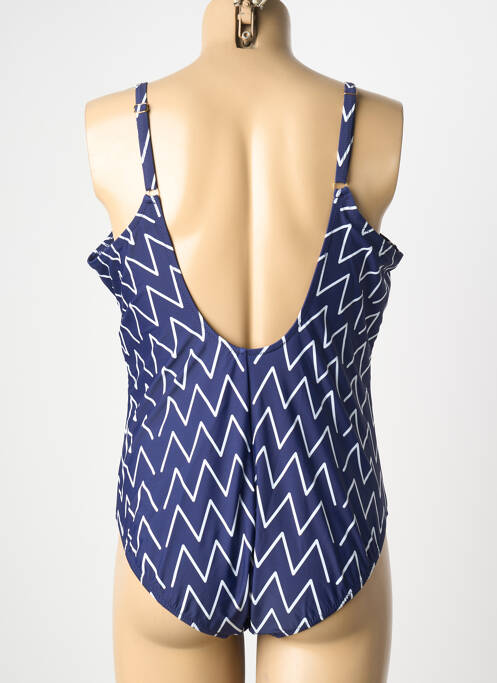 Maillot de bain 1 pièce imprimé fantaisie bleu DEIDAD femme