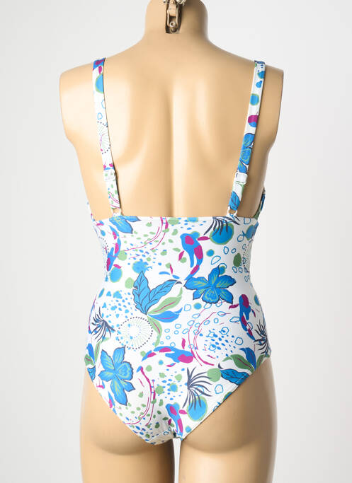 Maillot de bain 1 pièce imprimé fantaisie bleu SIMONE PERELE femme