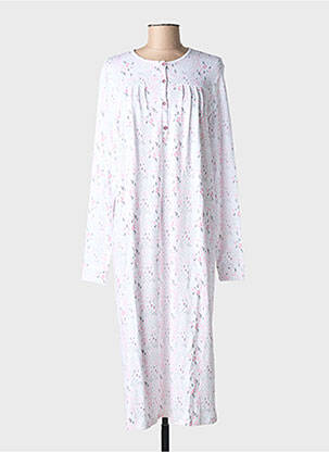 Chemise de nuit imprimé fleurs rose BARANDI femme