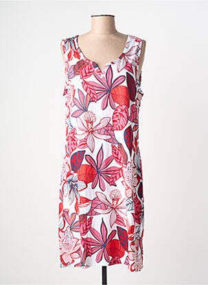 Chemise de nuit imprimé fleurs rouge ROSE POMME femme
