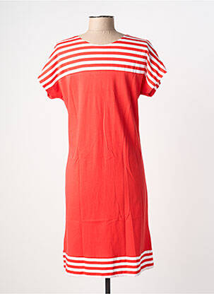 Chemise de nuit imprimé rayures rouge ROSE POMME femme