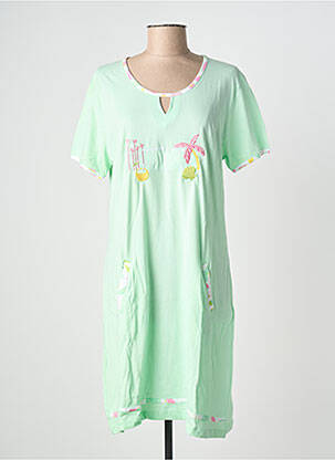 Chemise de nuit stretch vert ROSE POMME femme