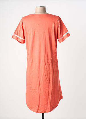 Chemise de nuit sérigraphie orange ROSE POMME femme