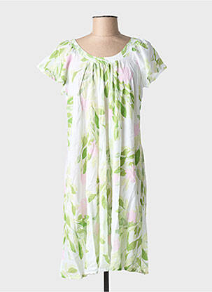 Chemise de nuit imprimé fleurs vert RINGELLA femme