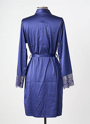 Déshabillé manches 3/4 bleu LINGADORE femme
