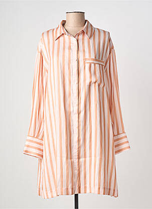 Chemise de nuit imprimé rayures beige SIMONE PERELE femme