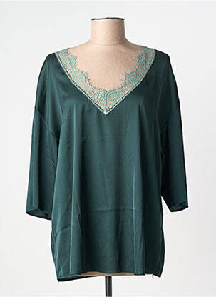 Top/caraco tissage satiné vert SIMONE PERELE femme