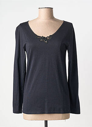 Top stretch manches longues noir ARMOR LUX femme