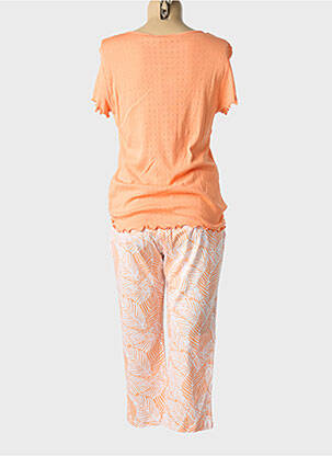Pyjama tissage jersey orange BARANDI femme