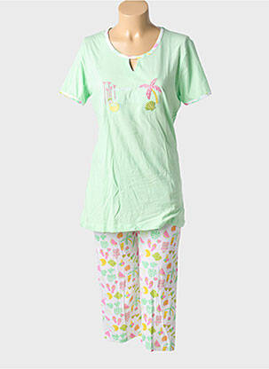 Pyjama tissage jersey vert ROSE POMME femme