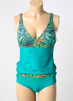 Tankini haut soutien-gorge avec mousse de rembourrage amovible vert ROSE POMME femme