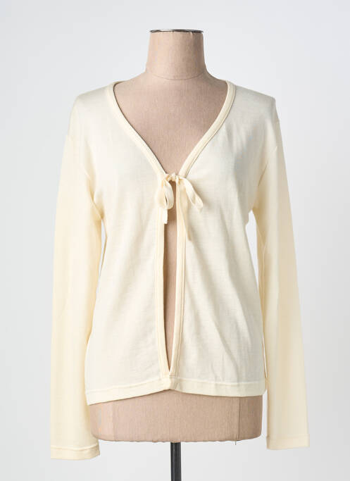 Gilet manches longues beige MORETTA femme