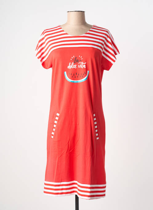 Chemise de nuit rouge ROSE POMME femme