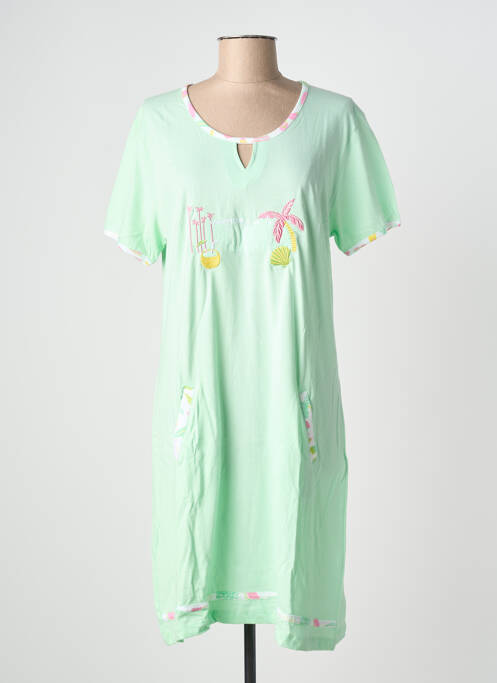Chemise de nuit vert ROSE POMME femme