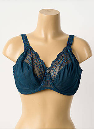 Soutien-gorge bretelle multi position haut soutien-gorge emboitant bleu LOUISA BRACQ femme