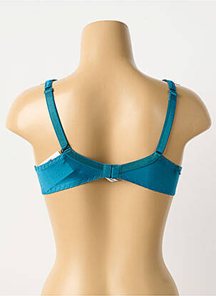 Soutien-gorge effet matière satinée haut soutien-gorge emboitant bleu LOUISA BRACQ femme
