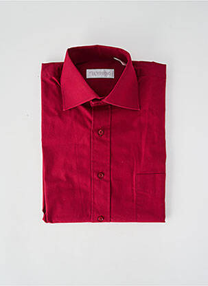 Chemise manches longues poches rouge WEDDING homme