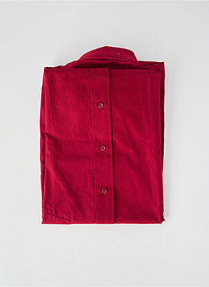 Chemise manches longues poches rouge WEDDING homme