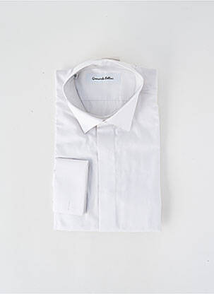 Chemise manches longues poignets boutonnés gris GIANCARLO BELLINI homme