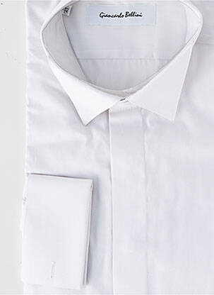 Chemise manches longues poignets boutonnés gris GIANCARLO BELLINI homme