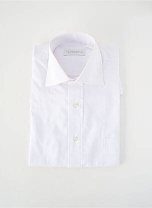 Chemise manches longues poignets boutonnés blanc WEDDING homme
