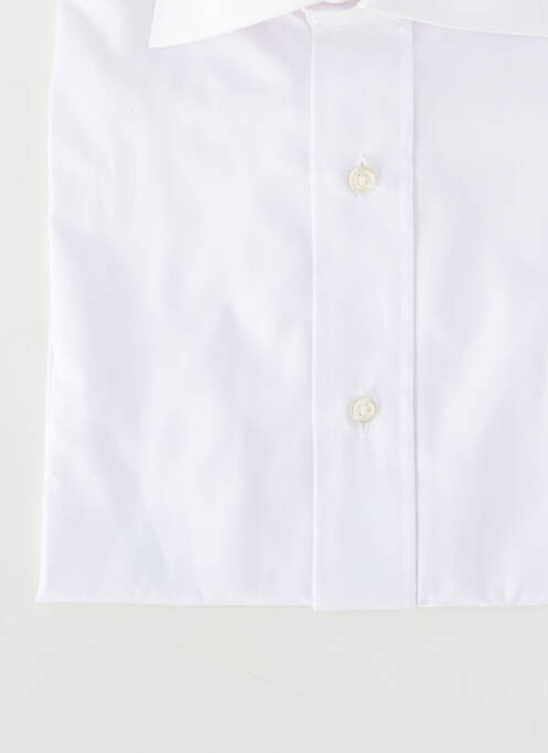 Chemise manches longues poignets boutonnés blanc WEDDING homme