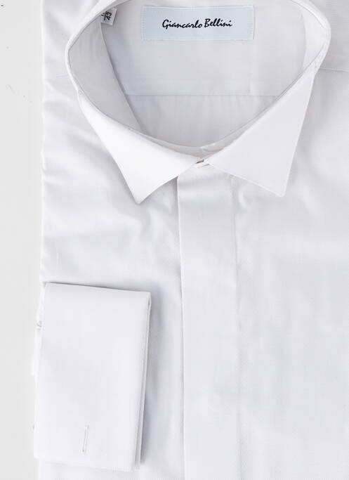 Chemise manches longues imprimé rayures gris GIANCARLO BELLINI homme