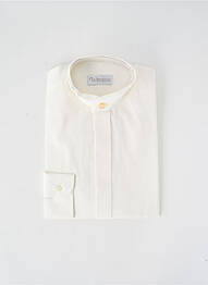 Chemise manches longues poignets boutonnés beige WEDDING homme