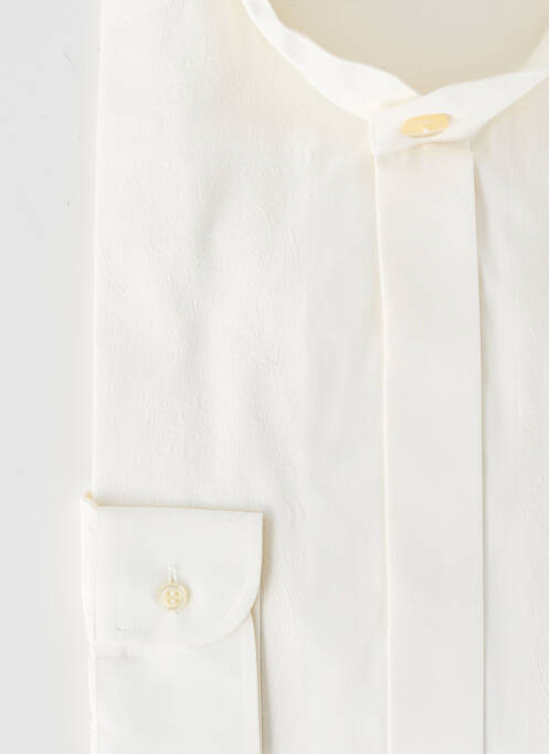 Chemise manches longues poignets boutonnés beige WEDDING homme