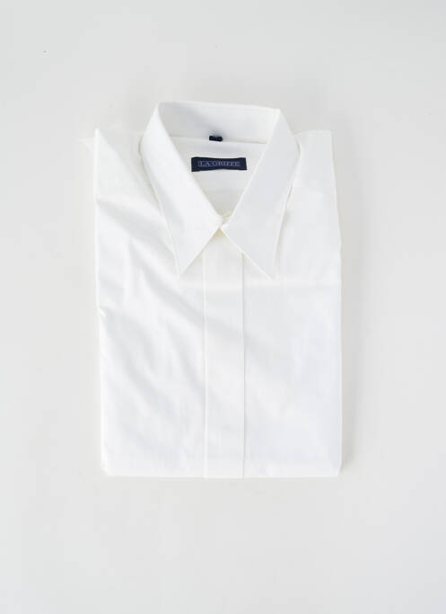 Chemise manches longues coupe droite blanc LA GRIFFE homme