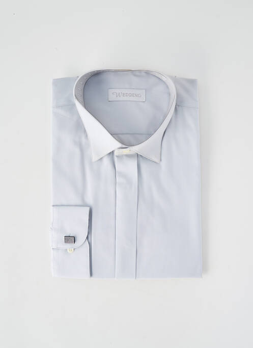 Chemise manches longues gris WEDDING homme