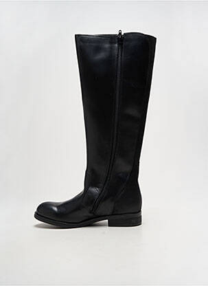 Bottes tissage satiné talon plat jusqu'à 3cm noir FLY LONDON femme