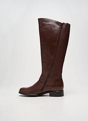 Bottes matière lisse talon plat jusqu'à 3cm marron HUSH PUPPIES femme