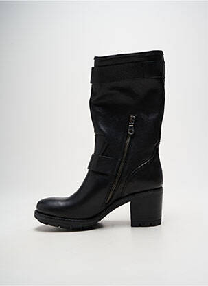 Bottines/boots matière lisse talon de 7 à 9cm noir PAOYAMA femme