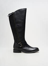 Bottes matière lisse talon plat jusqu'à 3cm noir HUSH PUPPIES femme