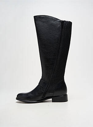 Bottes matière lisse talon plat jusqu'à 3cm noir HUSH PUPPIES femme