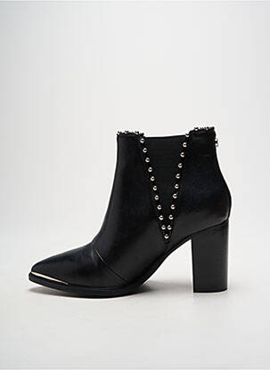 Bottines/boots matière lisse talon de 7 à 9cm noir STEVE MADDEN femme