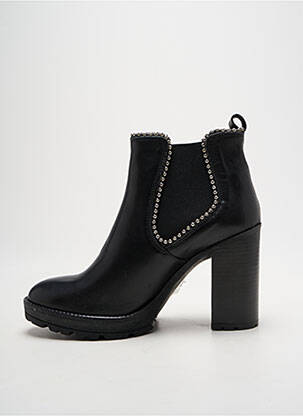Bottines/boots matière lisse talon de 7 à 9cm noir PAOYAMA femme