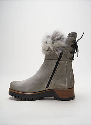 Bottines/boots nubuck talon de 4 à 6cm gris MANAS femme