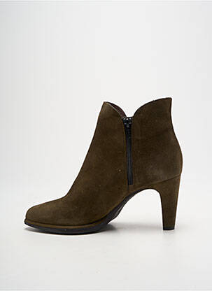 Bottines/boots nubuck talon de 7 à 9cm vert WONDERS femme