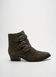 Bottines/boots bout pointu talon de 4 à 6cm vert BIBI LOU femme